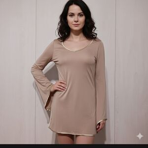 Inca V Neck Tunic Top Size S